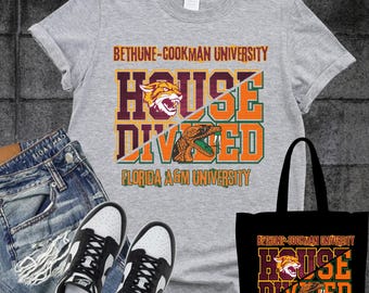 Camiseta House Divided, Universidad Bethune-Cookman vs. Universidad Florida A&M, Camiseta de rivalidad universitaria