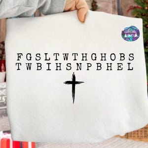 For God So Loved John 316 Bible Verse SVG PNG Bundle, FGSLTWTHGOB Shirt Christian Acronym, Faith Religious Gift Worship Leader Download image 2