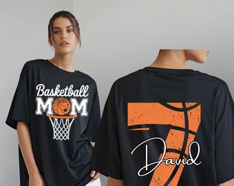 Custom Basketball Mom Png, Personalized Basketball Mom Kids Names Number Shirt Png, Car Decal Basketball Mom,Cup Decal Digital File Download