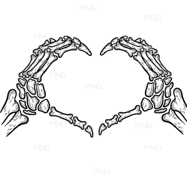 Couple Skeleton heart hands svg, skeleton hands svg, sleleton svg cut file, skeleton love svg, halloween cut file, skeleton hand svg