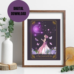 Enchanted Tarot Card Printable Wallart | Taylor Swift | Speak Now Inspired image 2