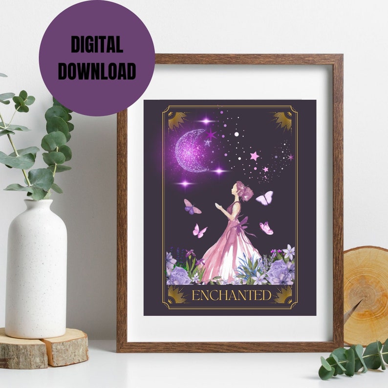 Enchanted Tarot Card Printable Wallart | Taylor Swift | Speak Now Inspired image 2