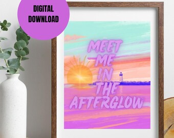 Afterglow lyrics | Taylor Swift Inspired Printable Wallart | Music Print