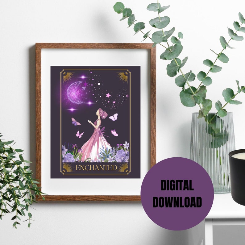 Enchanted Tarot Card Printable Wallart | Taylor Swift | Speak Now Inspired image 1