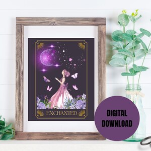 Enchanted Tarot Card Printable Wallart | Taylor Swift | Speak Now Inspired image 3