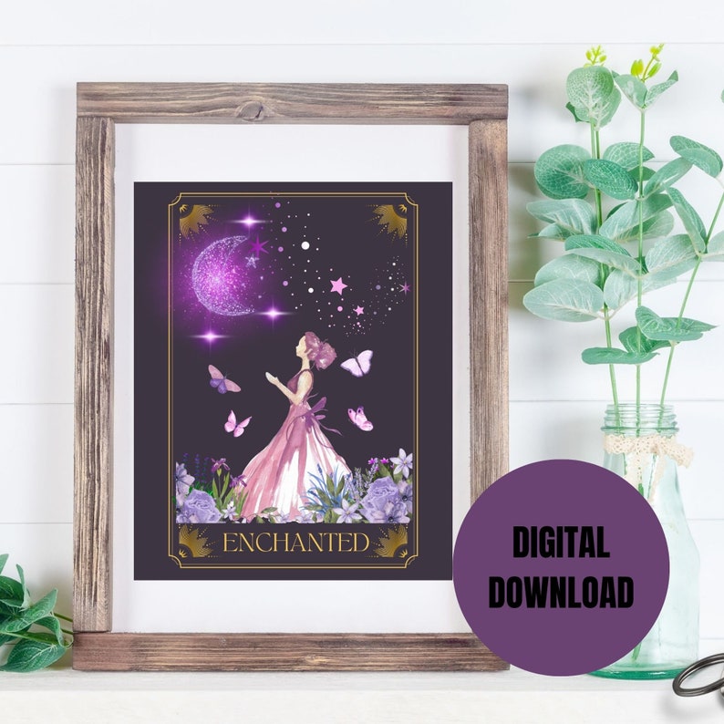 Enchanted Tarot Card Printable Wallart | Taylor Swift | Speak Now Inspired image 3