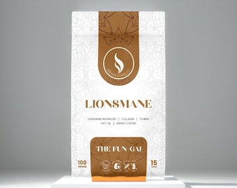 Fun-Gai! Fungo criniera di leone, caffè fortificato al collagene,