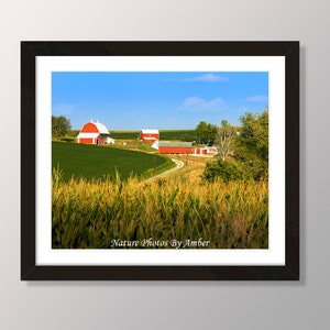 Midwest Iowa Bauernhof | Giclée Druck | Natur Wandbild | Iowa Wohndekor
