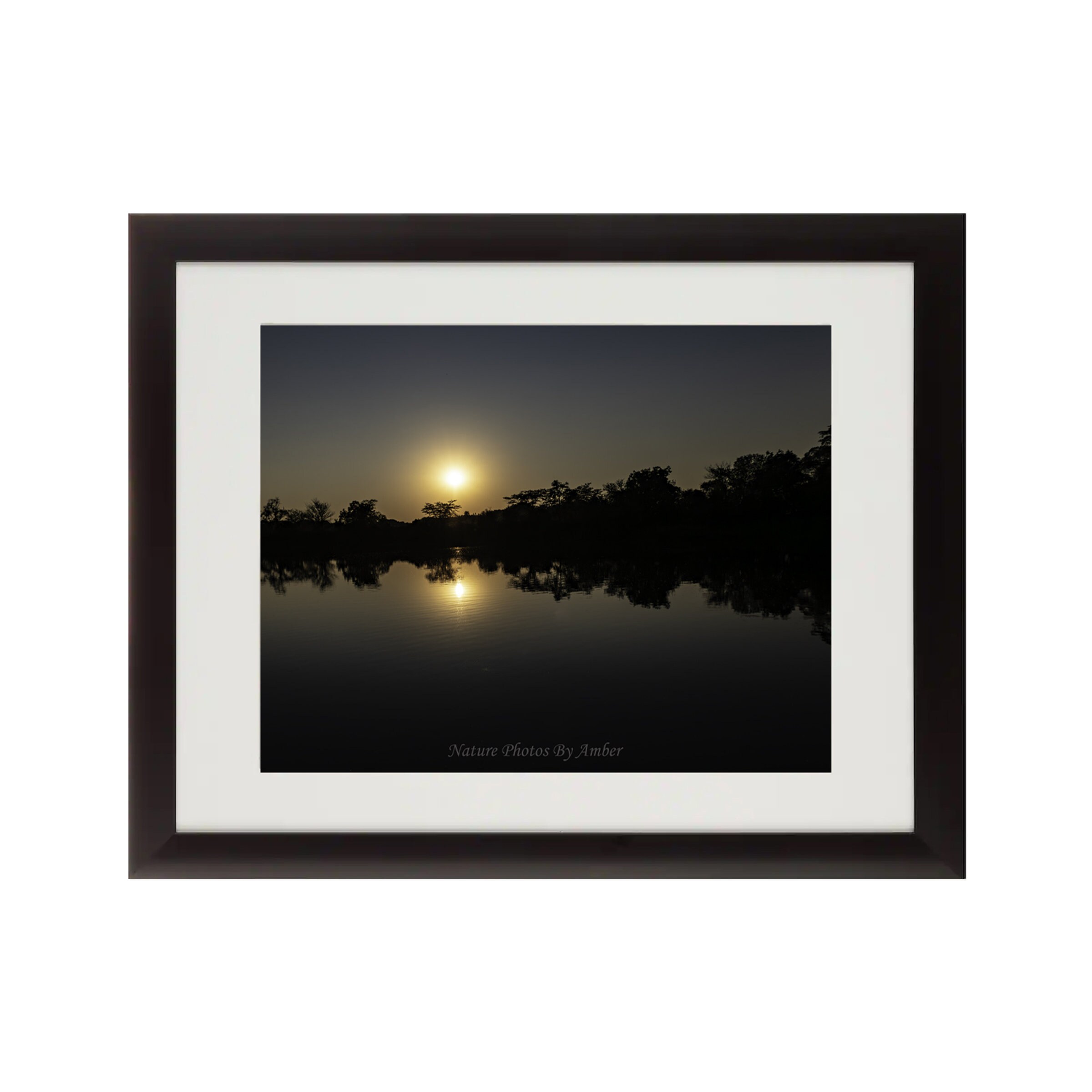 Sunset Reflected in a Lake Fine Art Photo Print Nature Wall Decor Etsy
