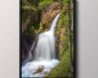 Impresión de cascada de Colorado: decoración de pared con la naturaleza de Lake City