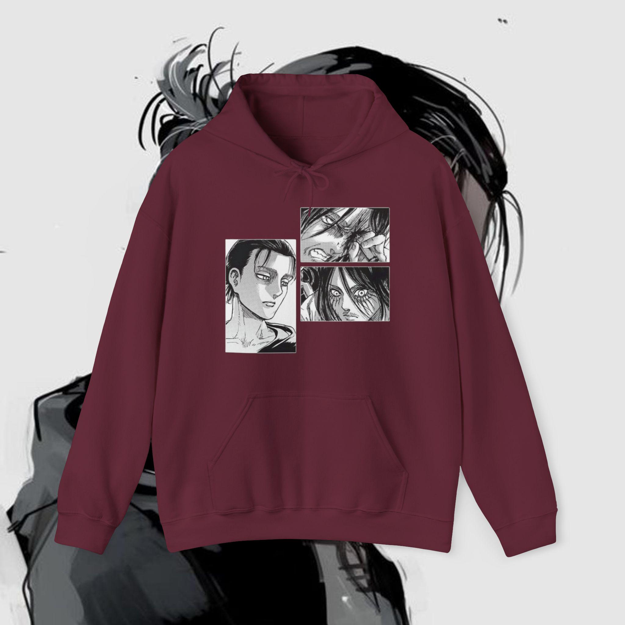 Eren Yeager Attack on Titan Hoodie attack on Titan Hoodie: AOT Hoodie ...