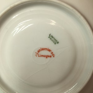 Antique A Lanternier Limoges France Small Plate Pink Rose Floral Design ...