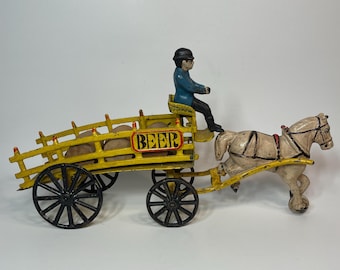 Cast Iron Schultz Beer and Ale Horse Drawn Carriage Collectible - Etsy