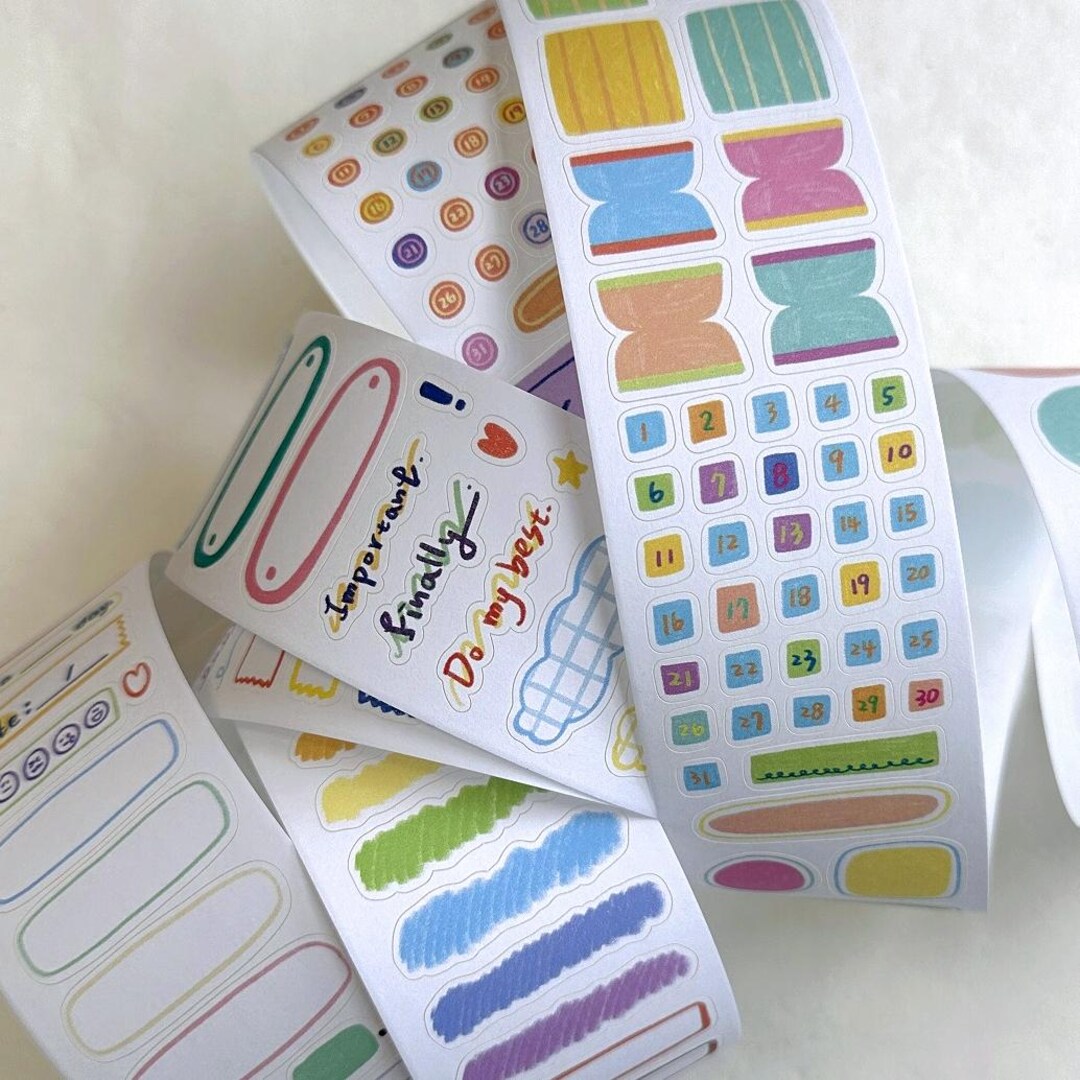 Memo by Bulan's Studio - Kiss-cut Paper Tape RARE *SAMPLES* - Cute ...