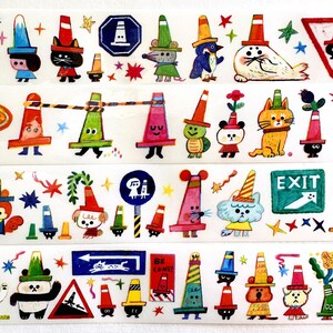 Cone Hat by Dayuyoyo - PET tape with playful pop illustrations from Taiwan - Rare *SAMPLES*