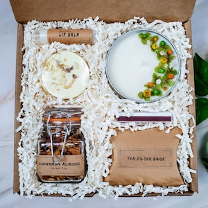 Gift tea set for her| Spa gift set| Self care kit| Candle gift box| Tea gift set| Cozy gift box| Loose leaf tea|Beach relax time|Relax time