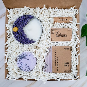 Birthday Gift for Her/Pamper Spa & Relaxation Basket/Self Care Organic Set/Fall Cozy Gift Basket/Handmade Artisan Soap/Baby Shower Gift Set