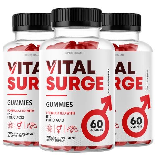 3 Bottle Vital Surge 60 Gummies