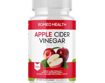 Apple Cider Vinegar Capsules 1300MG 60 Capsules