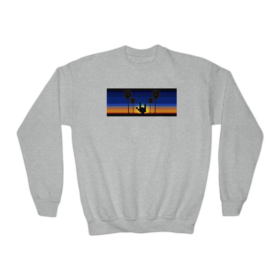 ASL Pixel Love La Jolla Youth Crewneck Sweatshirt Sign Etsy