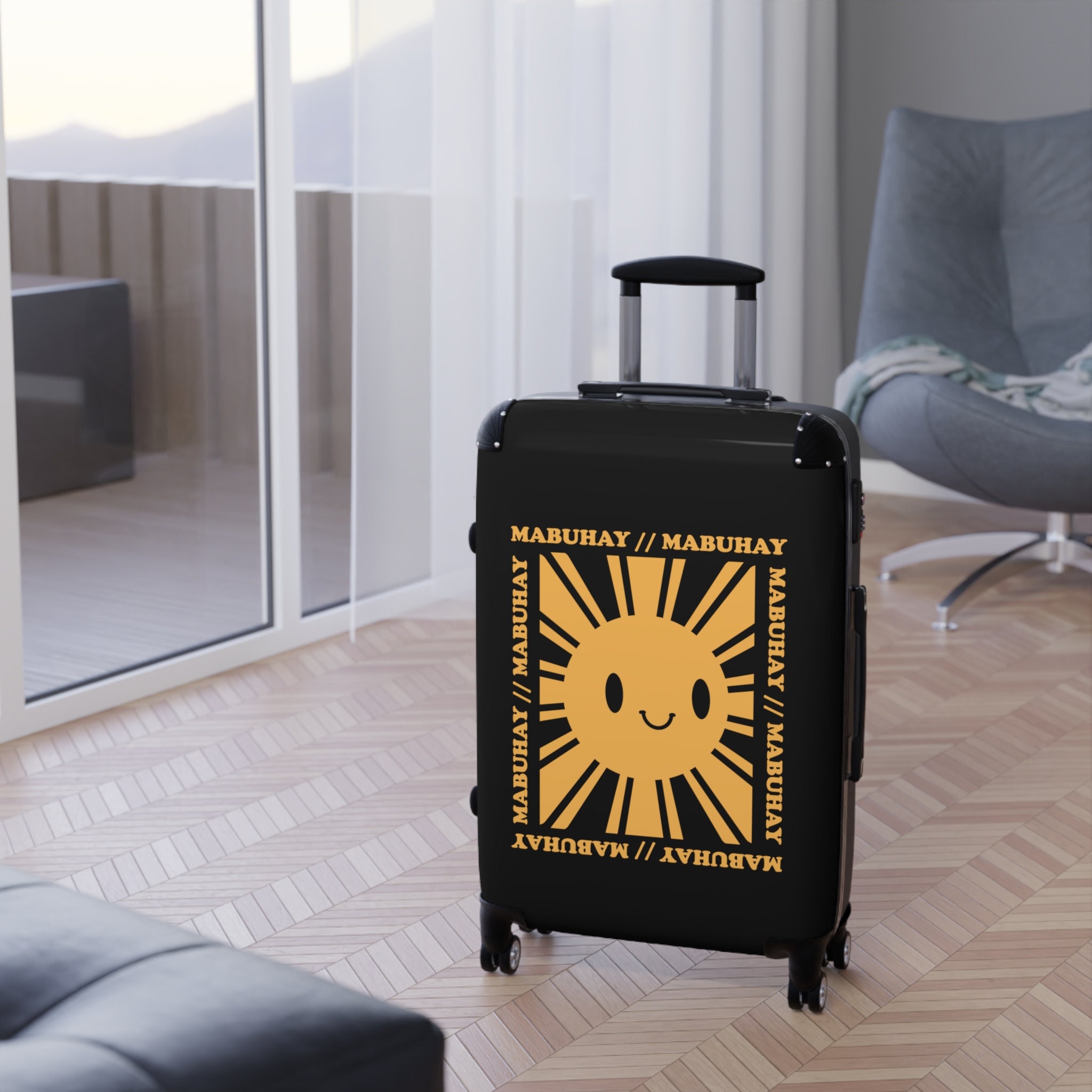 Philippine Filipino Sun Smile Mabuhay Tagalog Suitcase Travel Etsy