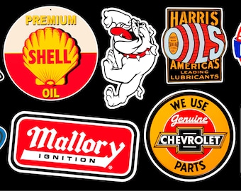 Motor Parts Vinyl Sticker Pack #3 - Perfekt für Schutzhelme und mehr!
