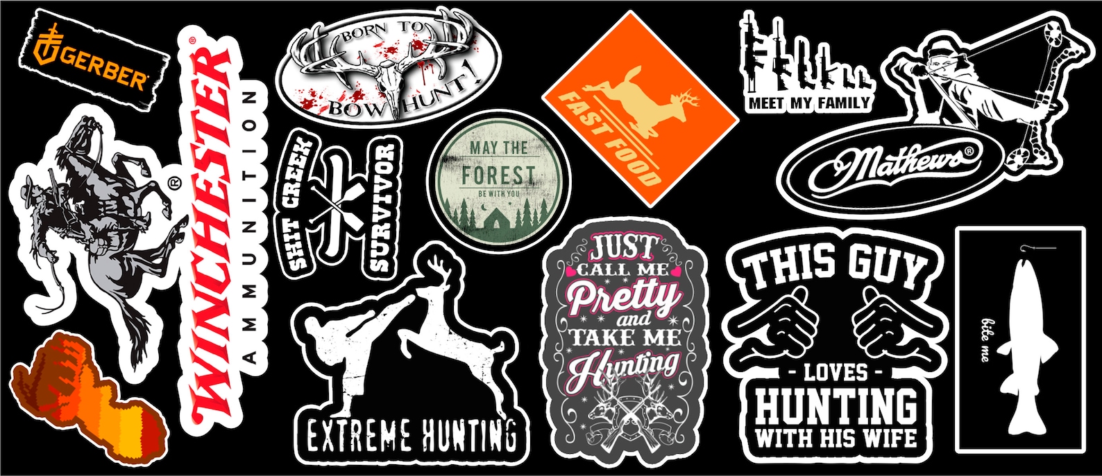 Hunting Vinyl Sticker Pack #3 - Etsy