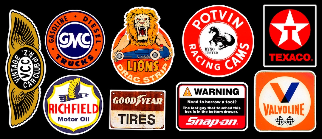 Motor Parts Vinyl Sticker Pack #2 - Perfect for Hard Hats and More! - Etsy