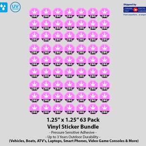 Warning C B G Vinyl Label Packs (Available in Two Sizes)
