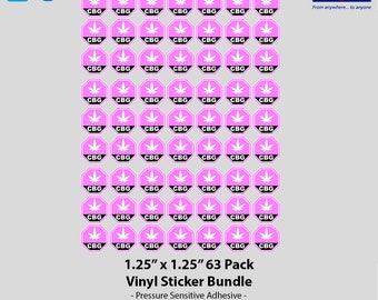 Warning C B G Vinyl Label Packs (Available in Two Sizes)