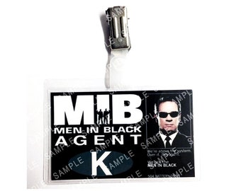 Réplica de la insignia del Agente K de Men In Black, disfraz de novedad, cosplay, Comic Con, regalo para calcetín navideño de Halloween