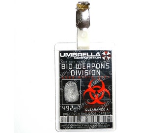 Resident Evil Umbrella Corporation - Bio Wapens Division Prop Replica Badge Nieuwigheid Kostuum Cosplay Comic Con Halloweensok Cadeau
