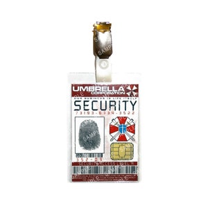 Resident Evil Umbrella Corporation - Security Prop Replica Badge Novelty Costume Cosplay Comic Con Halloween Stocking Gift