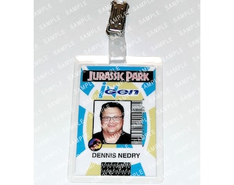 Jurassic Park - Dennis Nedry Ingen Prop Replica Badge Novelty Costume Cosplay Comic Con Halloween