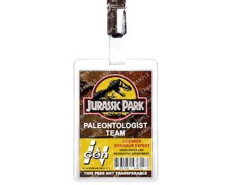 Jurassic Park- Paleontologist Team Prop Replica Badge Novelty Costume Cosplay Comic Con Halloween Stocking Gift