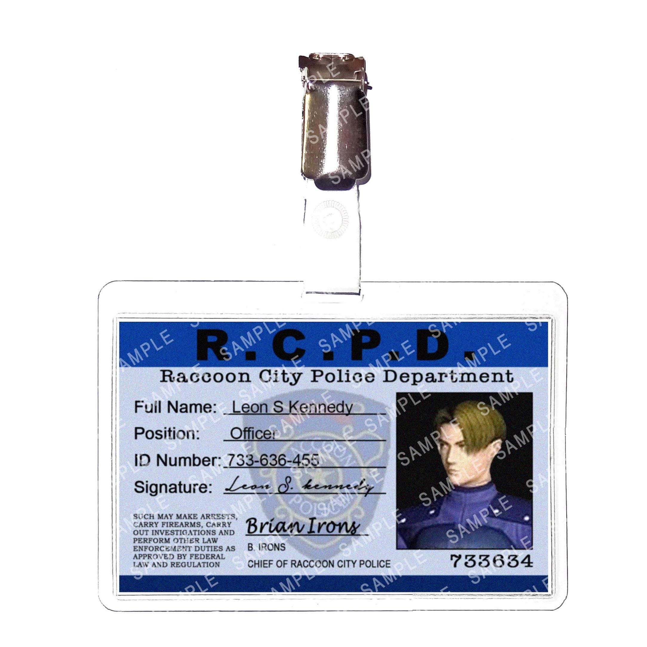 Resident Evil R.C.P.D. - Leon S. Kennedy Officer Raccoon Police ...