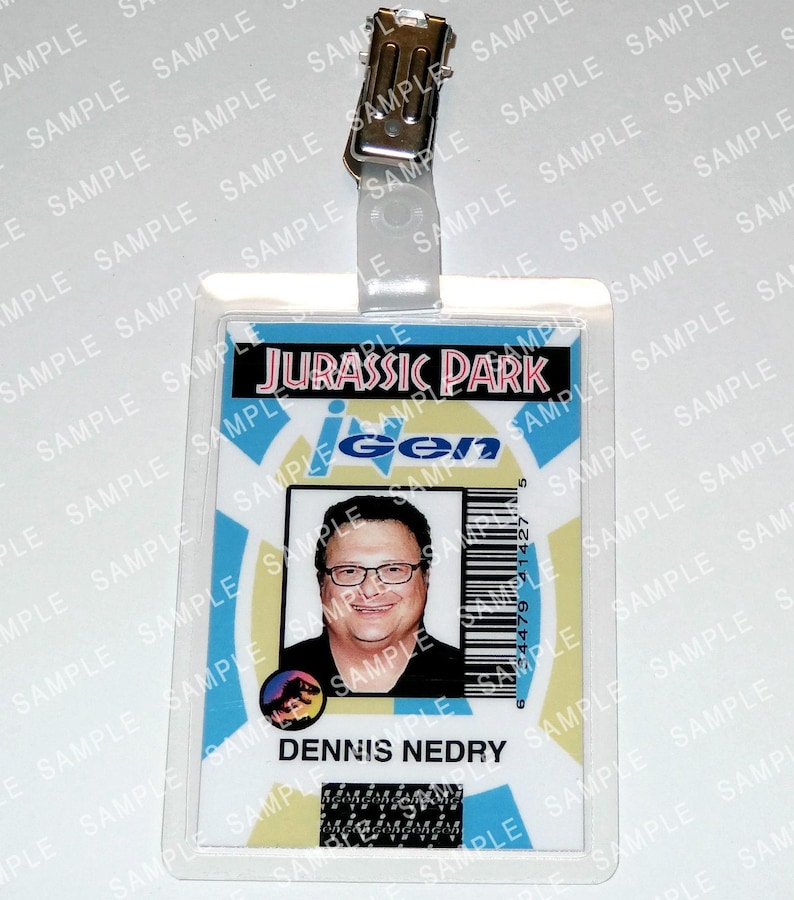 Digital Download Printable Jurassic Park Dennis Nedry Ingen Prop digital-download-printable-jurassic-park-dennis-nedry-ingen-prop