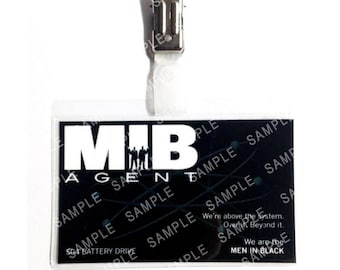Men In Black Agent Prop Replica Badge Novelty Costume Cosplay Comic Con Halloween Stocking Gift