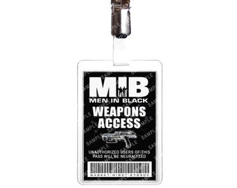 Men In Black Weapons Access Prop Replica Badge Novelty Costume Cosplay Comic Con Halloween