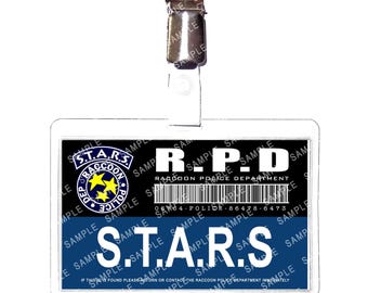 Resident Evil S.T.A.R.S. - S.T.A.R.S Raccoon Police Department R.P.D. Prop Replica Badge Novelty Costume Cosplay Comic Con Halloween