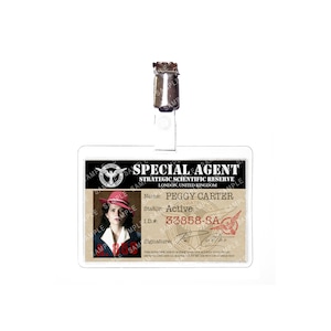 Agente Carter - Peggy Carter (Cappello Rosso) Agente Speciale SSR Replica Distintivo Novità Costume Cosplay Comic Con Calza di Halloween Regalo