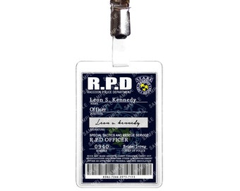 Resident Evil R.P.D. - Leon S. Kennedy Officier Effen Prop Replica Badge Nieuwigheid Kostuum Cosplay Comic Con Halloweensok Cadeau