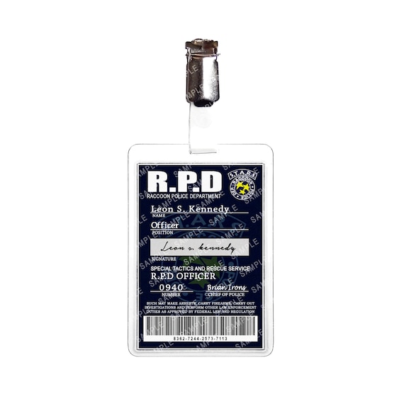 バイオハザード R.P.D. - レオン・S・ケネディ警官 バッジレプリカ