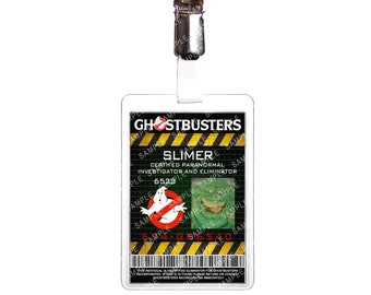Slimer Paranormal Investigator and Eliminator 6253 Prop Replica Badge Novelty Costume Cosplay Comic Con Halloween