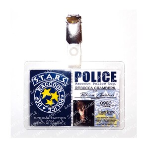 Resident Evil S.T.A.R.S. - Rebecca Chambers 0983 Raccoon City Police Prop Replica Badge Novelty Costume Cosplay Comic Con Halloween
