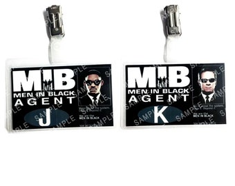 Men In Black Agent J & K Prop Replica Badge Novelty Costume Cosplay Comic Con Halloween Stocking Gift