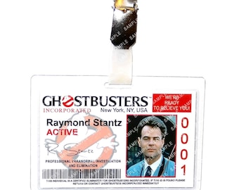Raymond Stantz 0001 Paranormal Investigation Prop Replica Badge Novelty Costume Cosplay Comic Con Halloween Stocking Gift