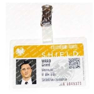 Les agents du S.H.I.E.L.D. - Grant Ward Agent Specialist Prop réplique Badge Costume fantaisie Cosplay Comic Con Halloween Bas cadeau