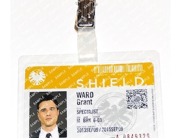 Les agents du S.H.I.E.L.D. - Grant Ward Agent Specialist Prop réplique Badge Costume fantaisie Cosplay Comic Con Halloween Bas cadeau