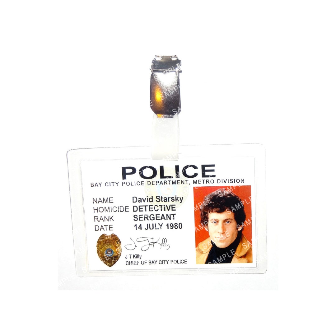 Starsky and Hutch Starsky Bay City Police Prop Replica Badge Novelty